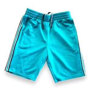 Athletic Works Boys Small 10/12 Teal Blue Basketball mesh Shorts